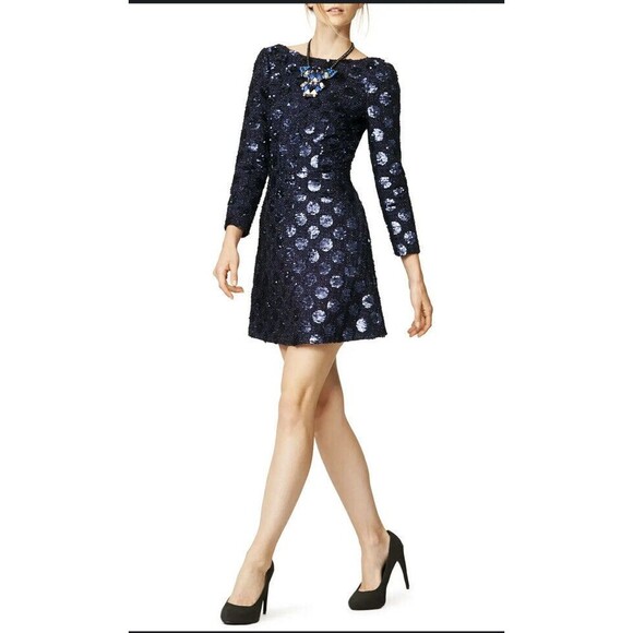 JILL STUART DRESS Down With Love Purple Blue Color  Size 4 Party Sequins - Picture 1 of 7